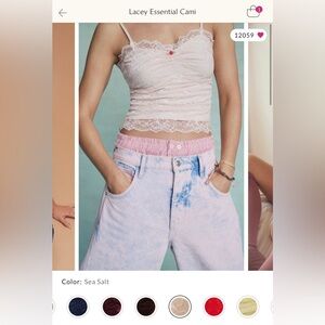 free people lace tank